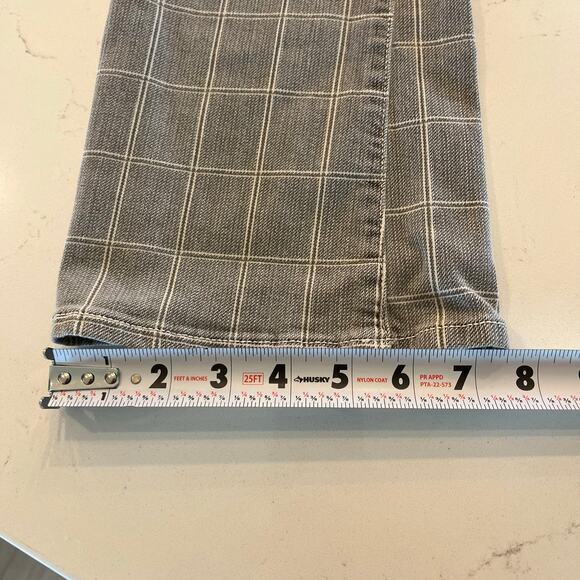 Frame Le Crop Mini Bootcut Jeans in Pine Plaid Size 25 - Picture 12 of 12